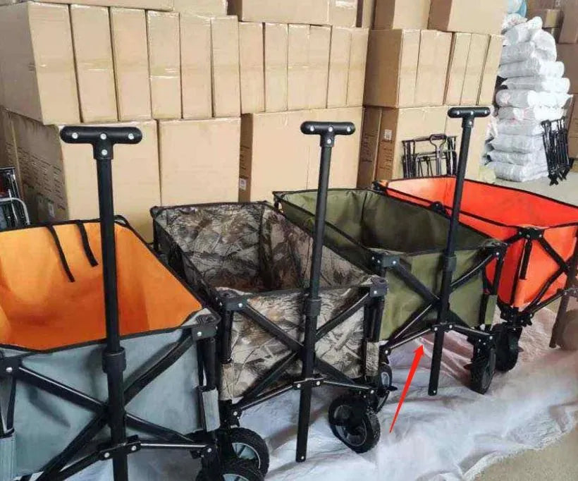 Foldable Utility Wagon – Black : عربة تخزين قابلة للطي – أسود