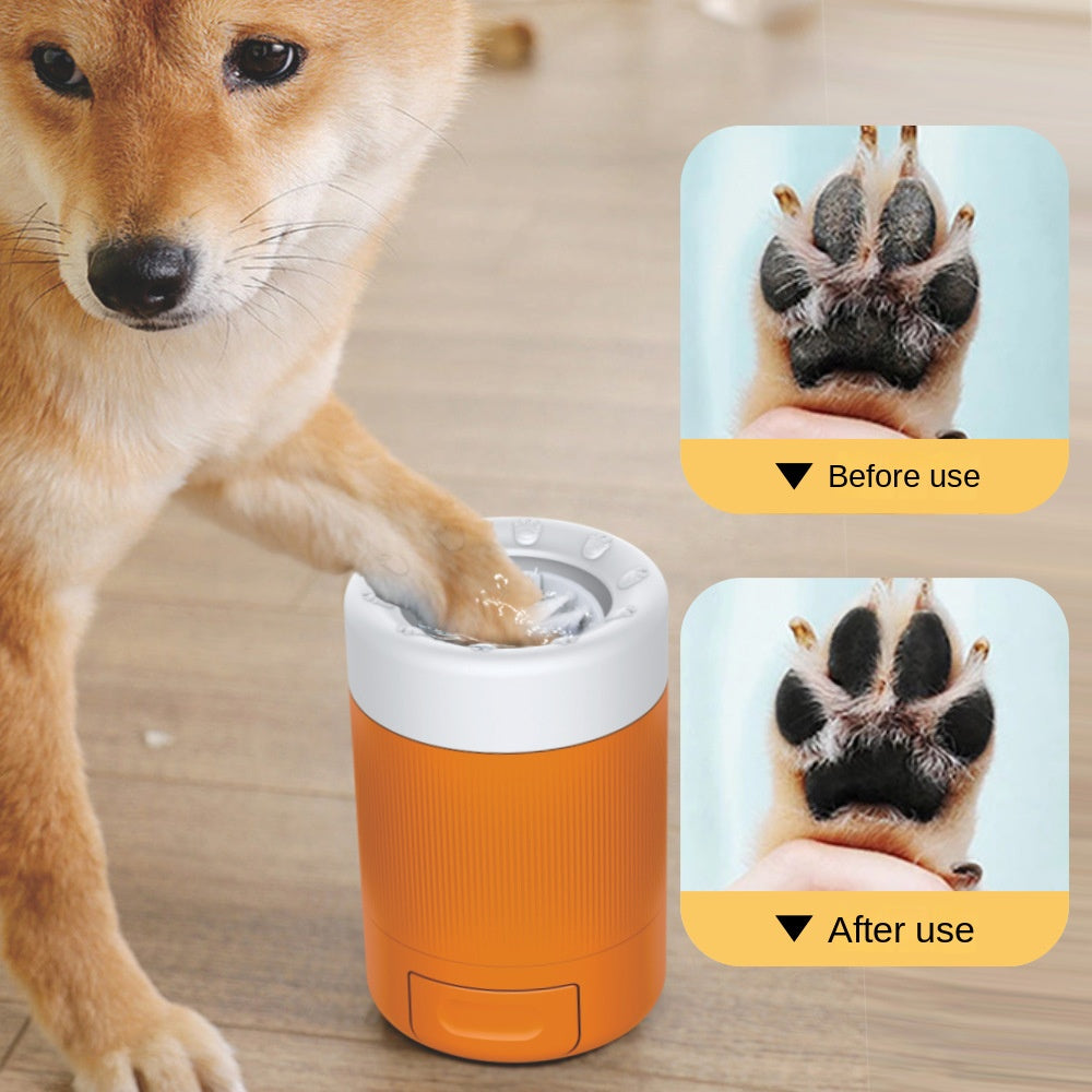 Pet Foot Washing Cup Dog Going Out Cleaning Beauty Paw Washing Artifact Intelligent Automatic Foot Washing Foot Bath Cup Tool