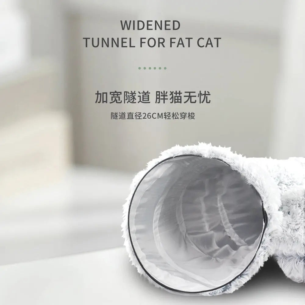 Pet Nest Foldable Cat Tunnel Nest Winter New Cat Nest Cat Tunnel Plush Warm Dog Nest Cross-border Wholesale